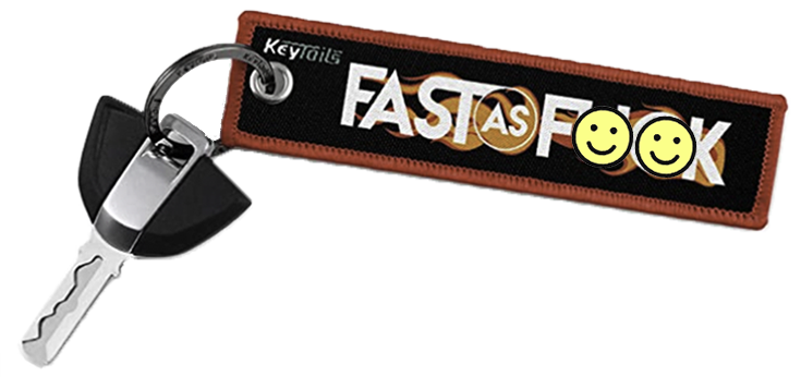 Fast as F--k Keychain